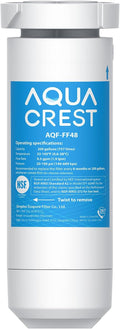 AQUA CREST XWF Replacement for GE® XWF, NSF Certified Refrigerator Water Filter by AQUACREST