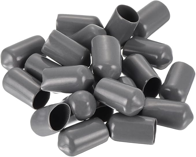uxcell 20pcs Rubber End Caps 9mm ID Vinyl PVC Round Tube Bolt Cap Cover Screw - Image 4