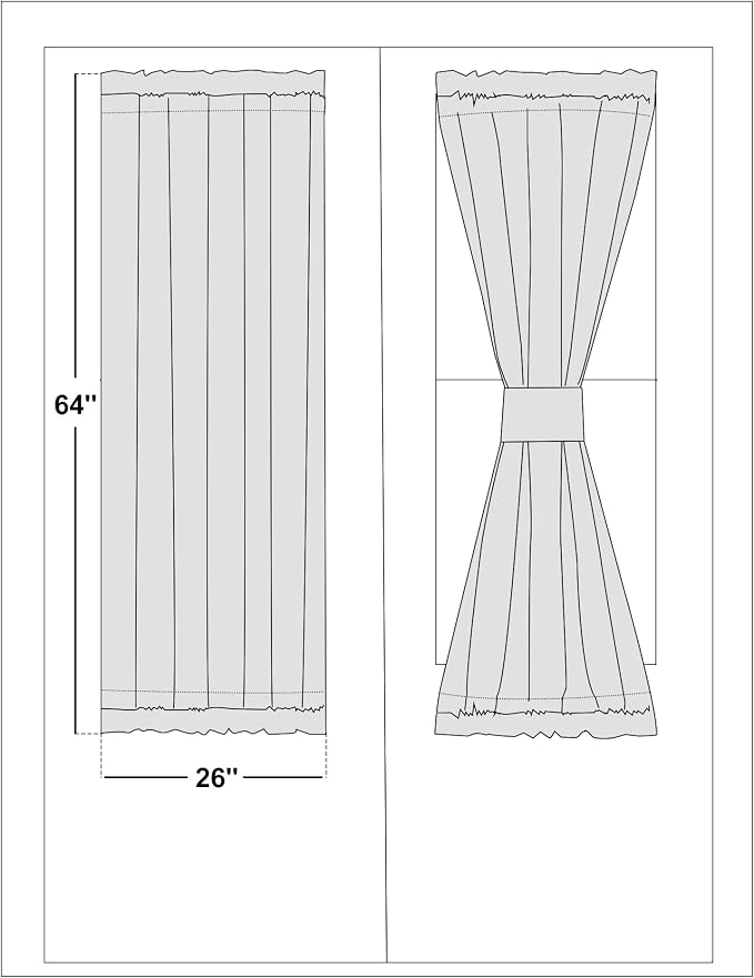 NICETOWN White Sheer Curtains for French Front Door, Short Curtains for Small - Image 2