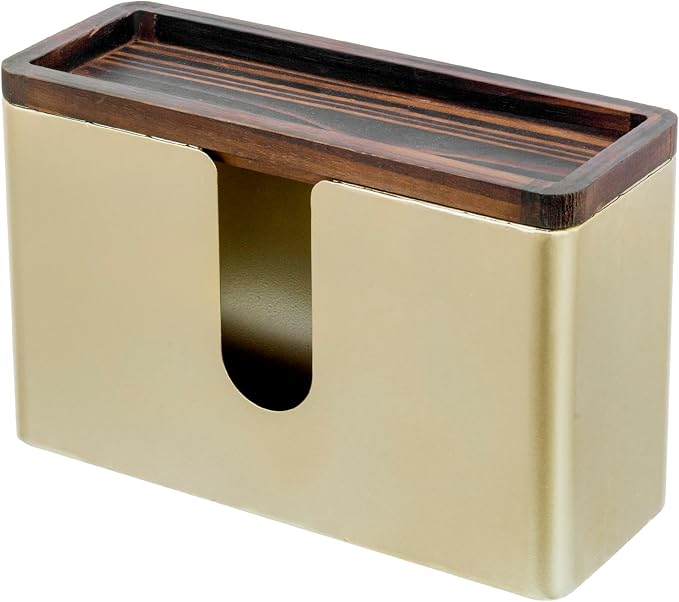 MyGift Deluxe Modern Brass Tone Metal Folded Commercial Paper Towel Holder by MyGiftHome
