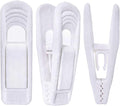 White Velvet Hangers Clips 40 PCS, Pants Hangers Velvet Clips Easily Add to by TOFIIGREM