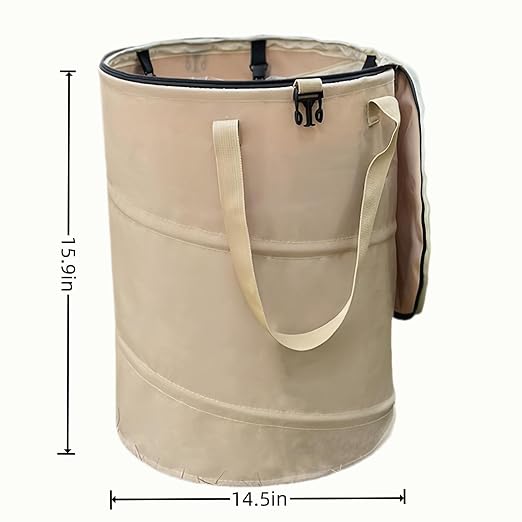 Collapsible Trash Can with Lid, Foldable Camping Trash Can, Outdoor Recycle Bin - Image 3