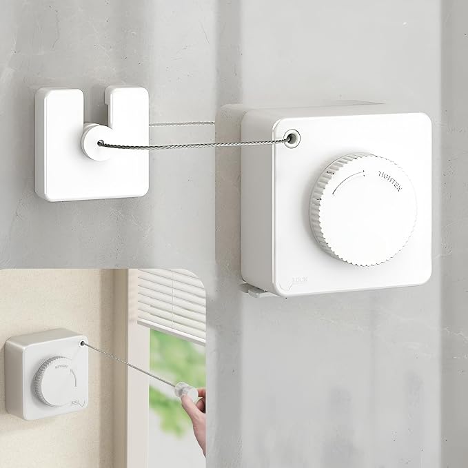 13.8ft Retractable Clothesline, Non-sag Clothesline, Indoor & Outdoor Heavy by YuShiYan