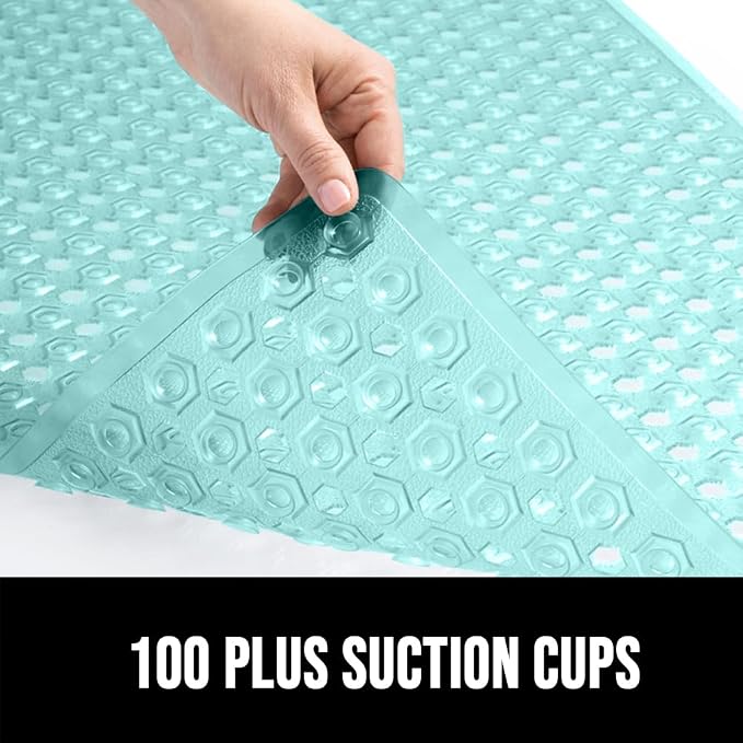 GORILLA GRIP Patented Square Shower Stall Mat, Small Bathtub Floor Mats - Image 7