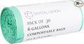 Crystal Lemon 30-Count Biodegradable 6 Gallon Bags, Heavy Duty and Unscented – by CrystalLemon