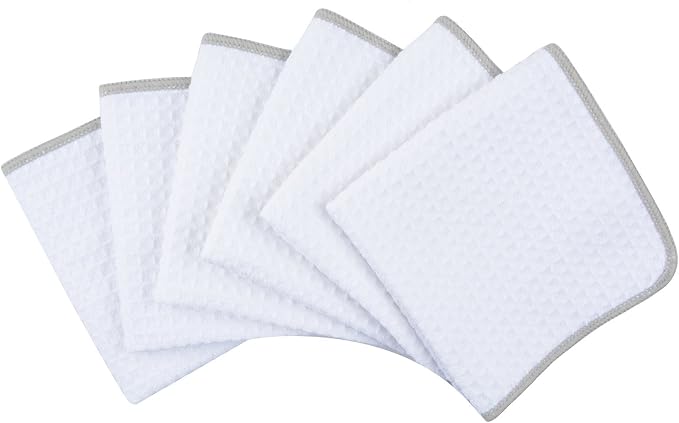 KinHwa Microfiber Dish Cloths Thick Waffle Weave Kitchen Dish Rags Ultra - Image 4