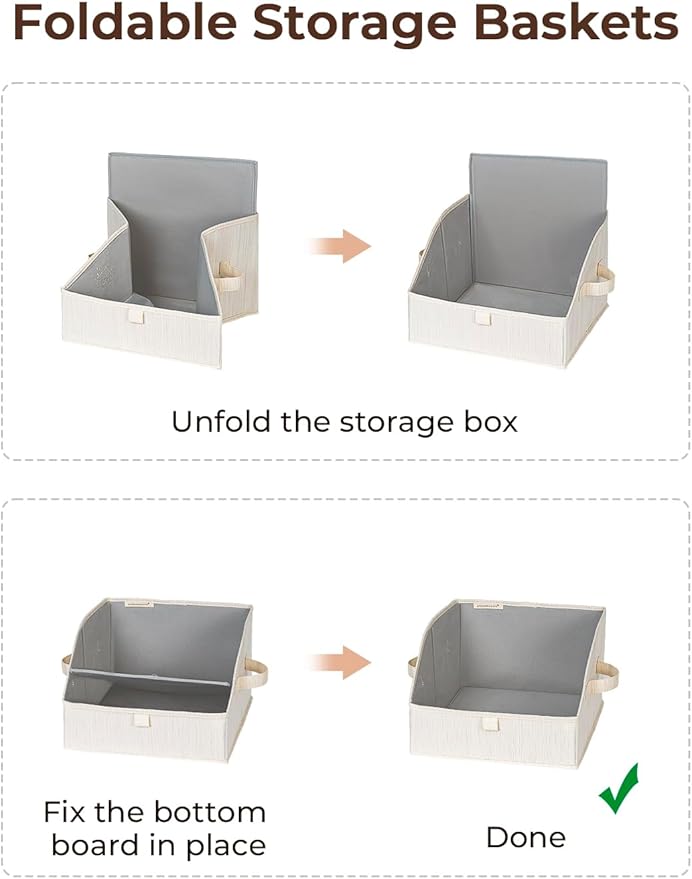 StorageWorks Closet Storage Bins, Trapezoid Organizer Box - Image 6