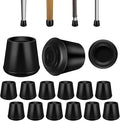 1" Round Rubber Chair Leg Tips Caps, Chair Leg Floor Protectors Furniture Legs by VOCOMO