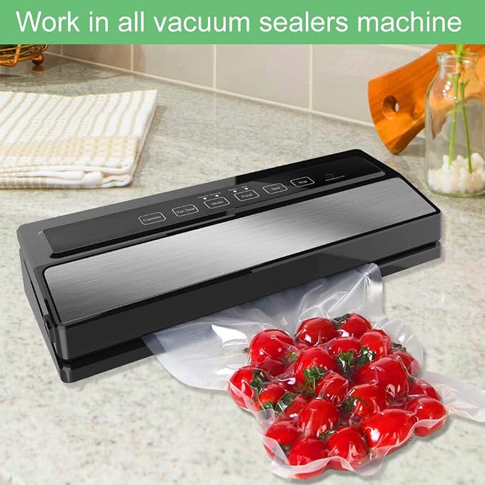 O2frepak 200 Pint Size 6" x 10" 4mil Thick Vacuum Sealer Bags - Image 3