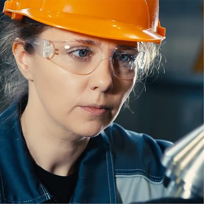 amoolo Clear Safety Glasses Bulk of 48, Protective Eyewear - Image 6