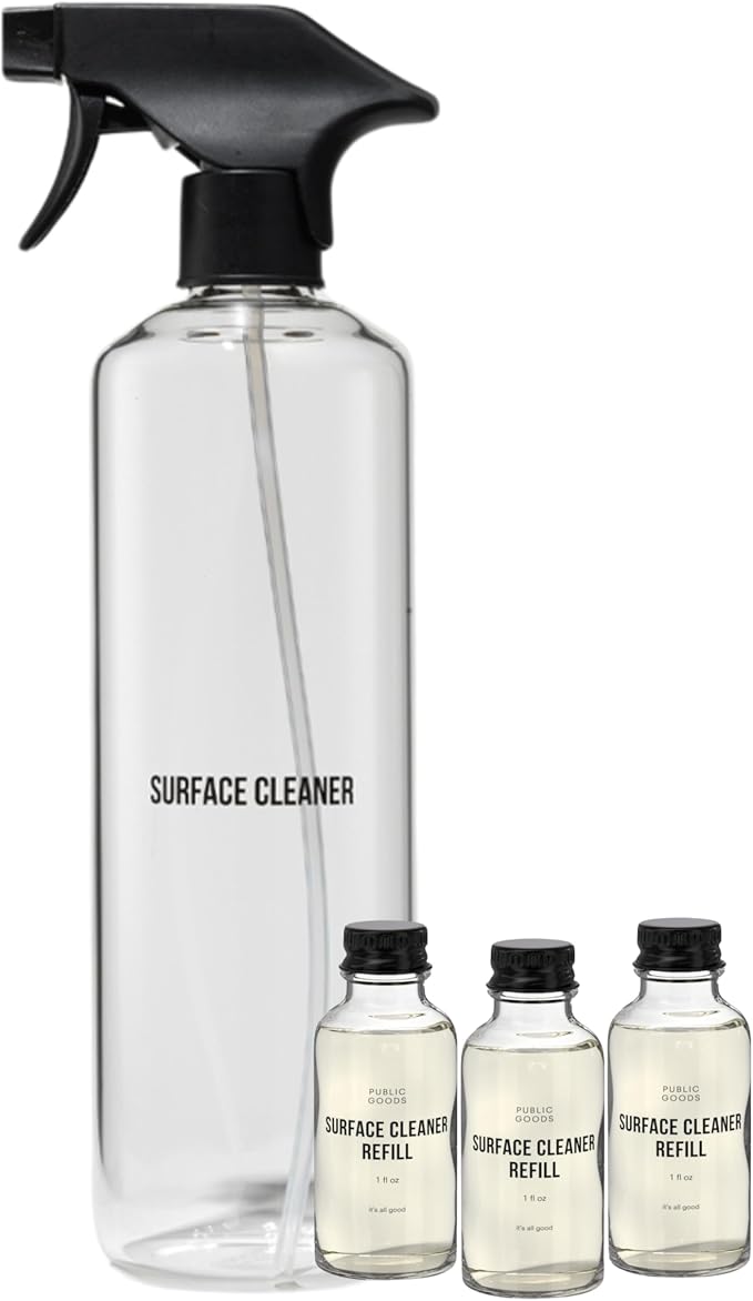 Public Goods Multi Surface Cleaner Refill & Glass Spray Bottle | All Purpose by PublicGoods
