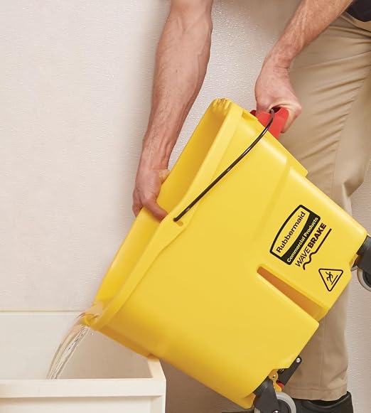Rubbermaid Commercial Products WaveBrake 35 Qt. Side-Press Mop Bucket and - Image 14
