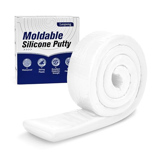 Moldable Silicone Putty, Waterproof, Stay Pliable, Good Plasticity by Leopong