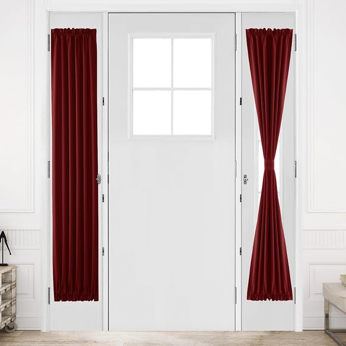 DWCN French Door Curtains – Rod Pocket Thermal Blackout Curtain by DWCN