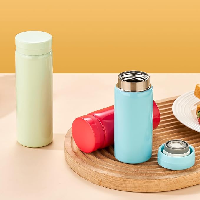 10oz Mini Water Bottle Stainless Steel Thermos Small Flask - Image 5