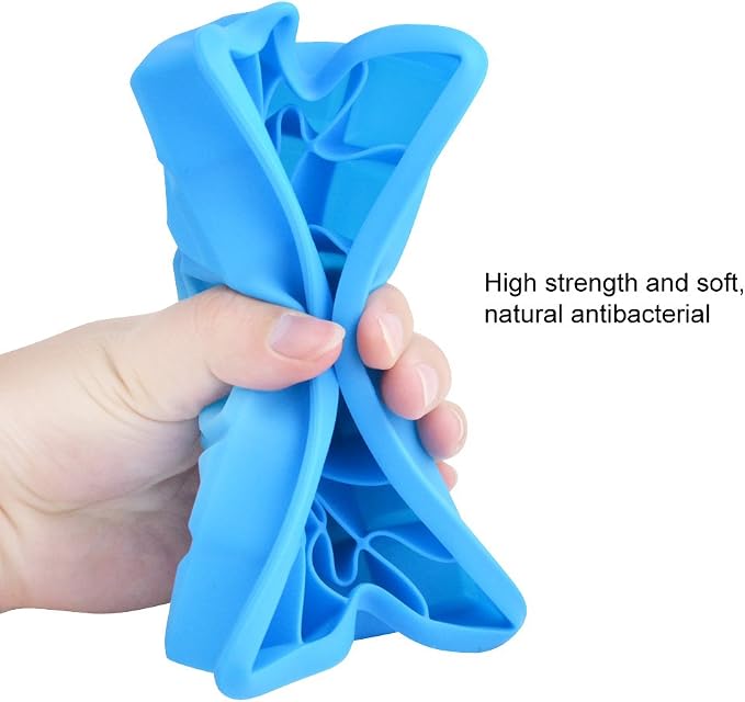 Ice Cube Tray, Silicone Square Ice Trays Easy Release Stackable Ice Cube Mold - Image 5