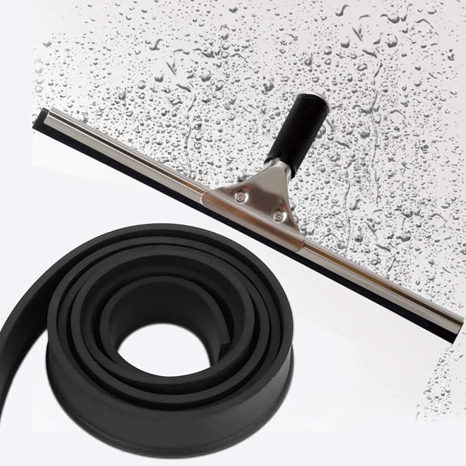 Universal Squeegee Replacement Blade, Wide Flexible Rubber Blade - Image 3
