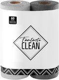 Fantasticlean Microfiber Cleaning Cloth Roll -60 Pack, Tear Away Microfiber by Fantasticlean