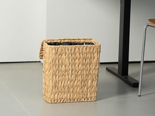 3 Gallon Wicker Trash Can, Small Bathroom Trash Can - Image 6