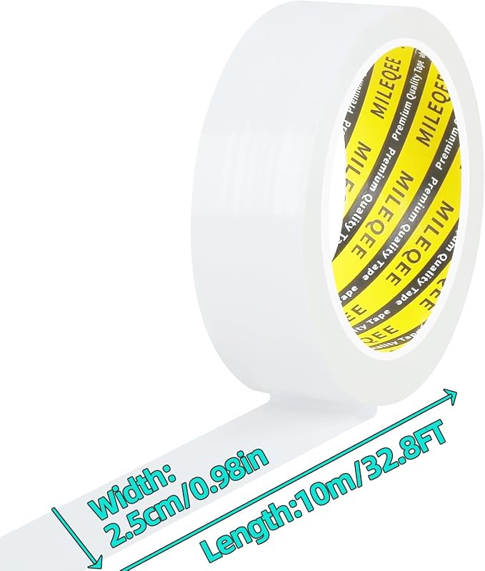 3Pack MILEQEE Window Weather Stripping Door Seal Tape White, 1in x 33FT - Image 2