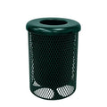 Coated Outdoor Furniture 32-Gallon Heavy-Duty Expanded Metal Round Trash by CoatedOutdoorFurniture