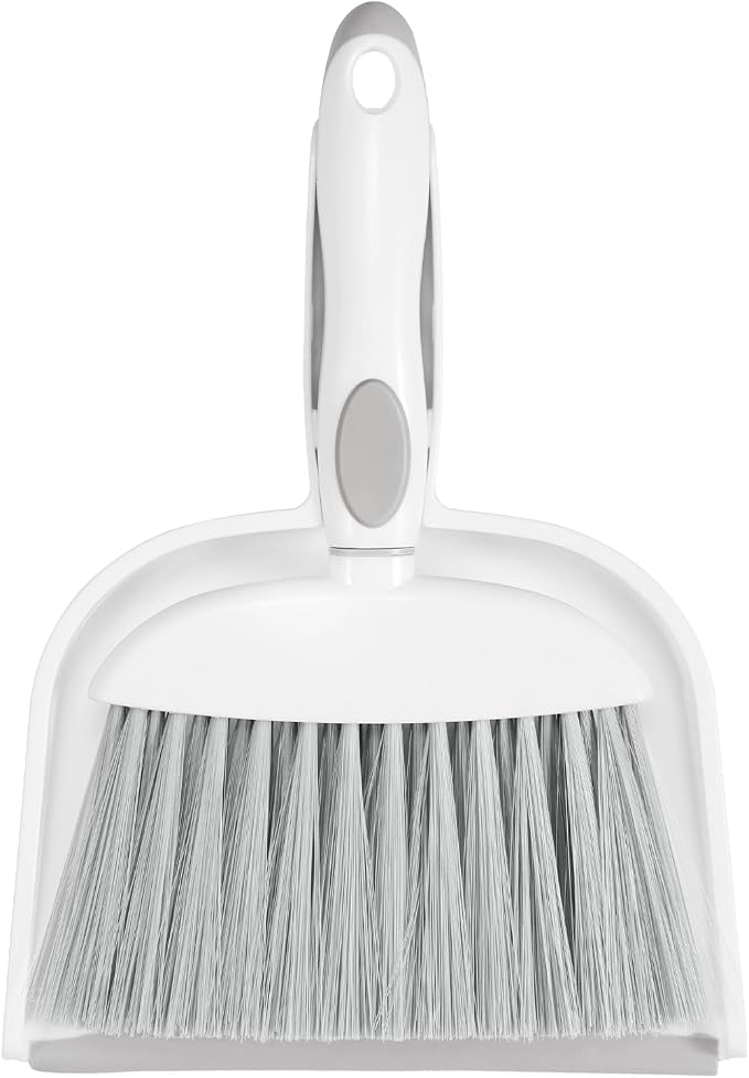 NACENA Small Dust Pan and Brush Set, Mini Broom and Dustpan Set Small Hand by NACENA