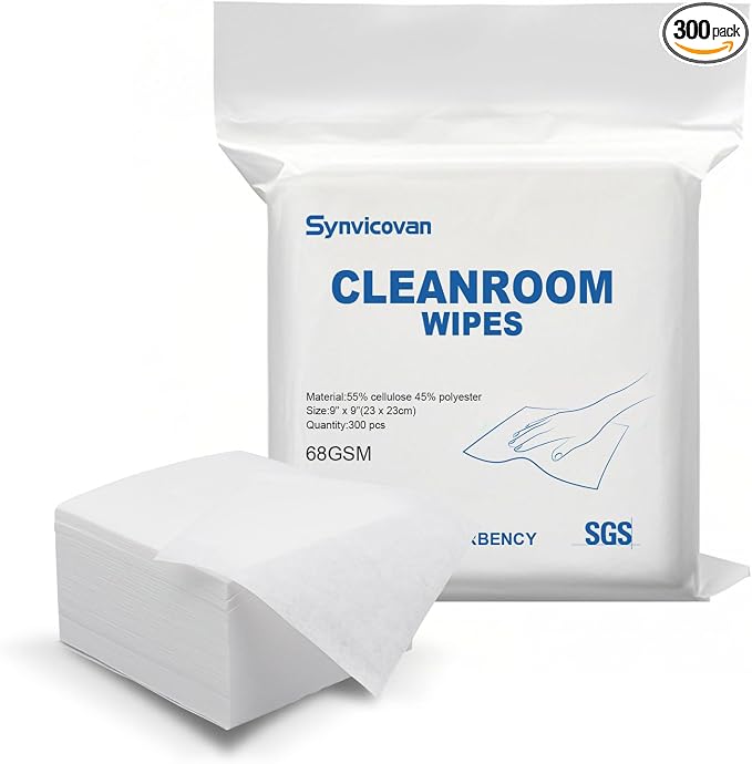 Cleanroom Wipes 9"x9" Lint Free Wipes by Unknown