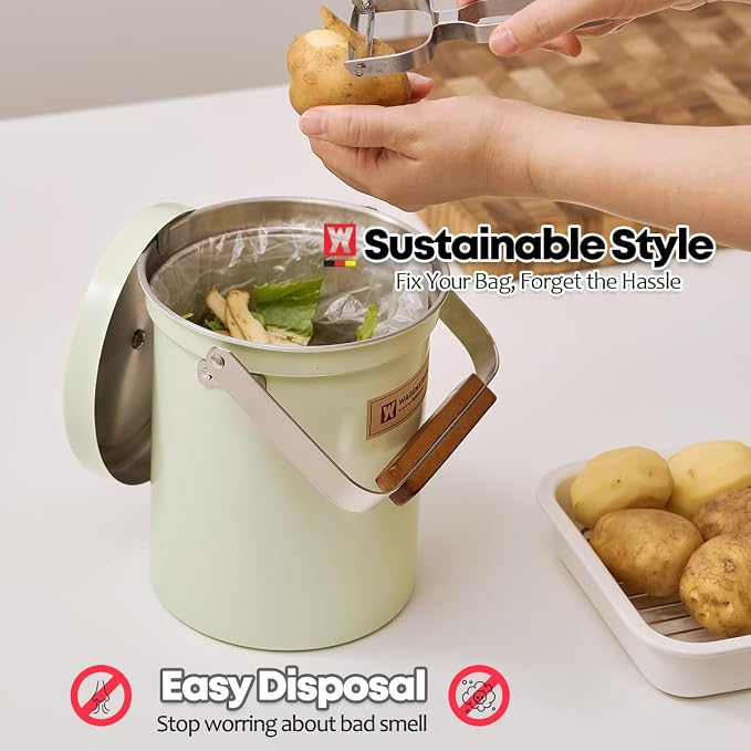 Kitchen Countertop Compost Bin 101Ounces / 3Liter - Image 3
