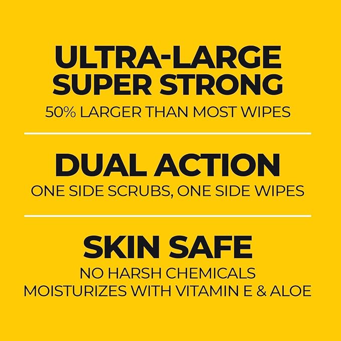 Grime Boss Heavy Duty Surface and Hand Wipes | Wet Wipes Remove Paint, Dirt | - Image 6