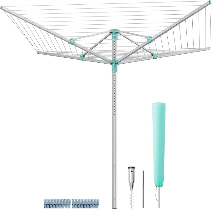 SONGMICS Umbrella Drying Rack, Retractable Outdoor Drying Rack, Height by SONGMICSbySONGMICSHOME