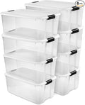 Sterilite 8-Pack Ultra Latching Box, Storage Bins by Sterilite