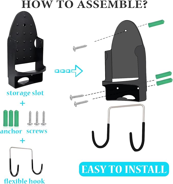 Ironing Board Hanger Wall Mount Electric Iron Holder Ironing Board Rack - Image 5