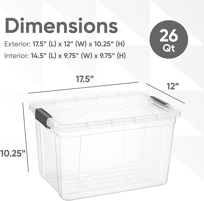 Superio Clear Storage Boxes - Image 2