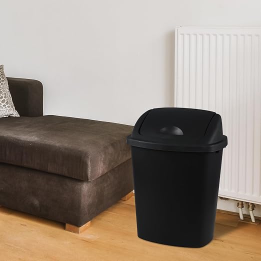 Teyyvn 6 Gallon Plastic Flip Lid Trash Can - Image 5