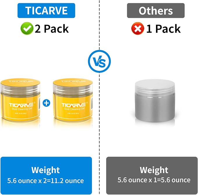 TICARVE 2Pack Cleaning Gel Car Putty Car Cleaning Putty Gel Auto Detailing Car - Image 8
