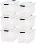 IRIS USA 72 Qt Stackable Plastic Storage Bins by IRISUSA