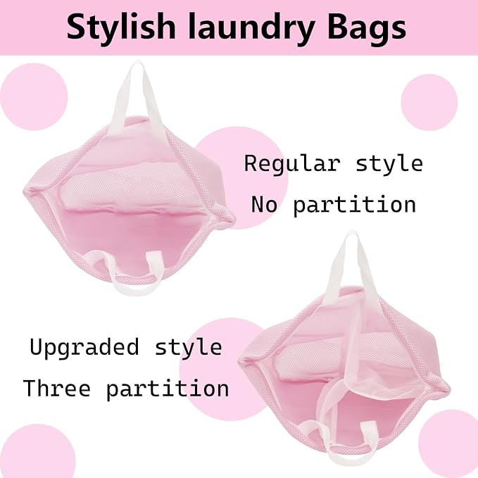 2 Pcs laundry bag with handles mesh laundry bags washing machine laundry totes - Image 4