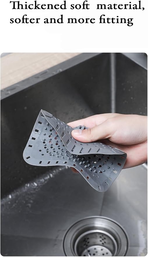 Drain Hair Catcher, Silicone Bathtub Drain Protector 2 PCS - Image 4