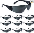 amoolo Tinted Safety Glasses Bulk of 24, Protective Safety Sunglasses, Dark by amoolo