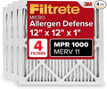 Filtrete 12x12x1 AC Furnace Air Filter, MERV 11, MPR 1000, Micro Allergen by Filtrete