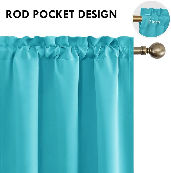 DWCN Blackout Curtains for Bedroom – Thermal Insulated Energy Saving Drapes for - Image 4