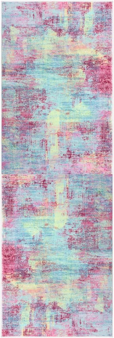 IOHOUZE Abstract Runner Rug 2x6 Ft Washable Runners - Image 9