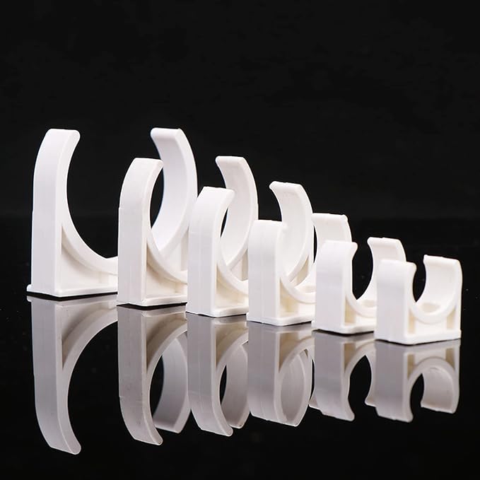 100 Pcs U-Shaped PVC Water 16mm Pipe Clamps Clips, U-Shaped Buckles Fit - Image 6