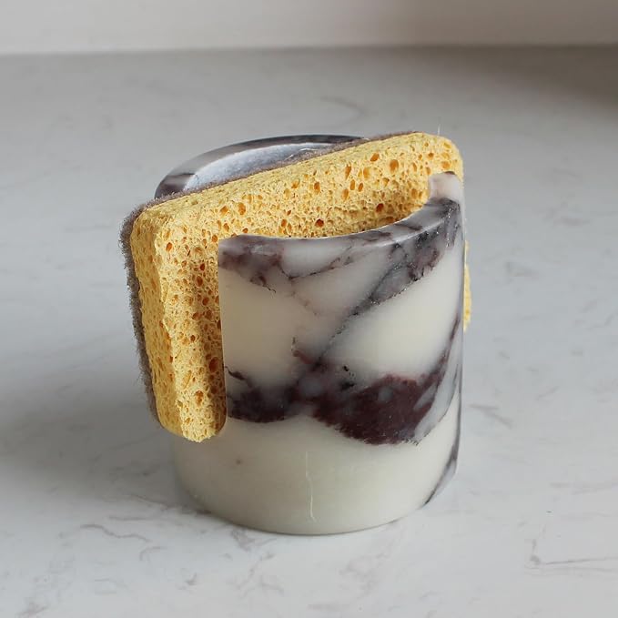 Natural Calacatta Viola Marble Sponge Holder by Nawgnail
