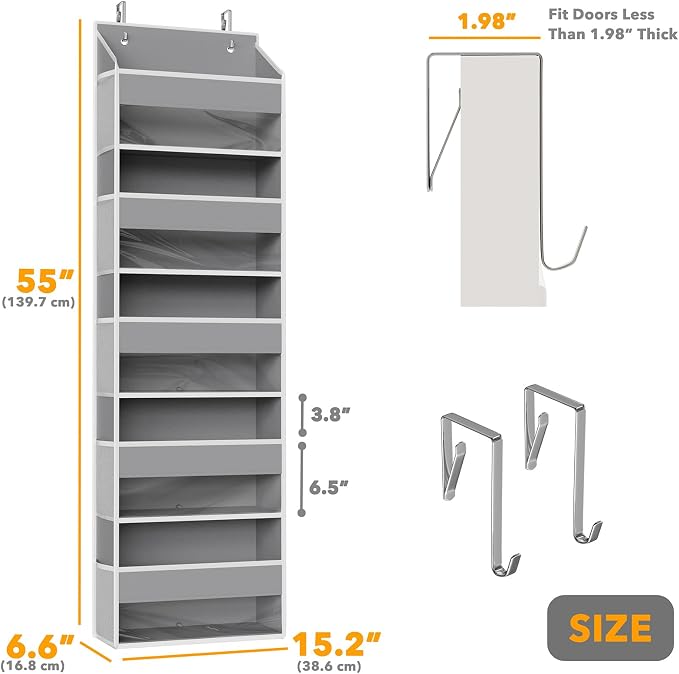 SpaceAid 1 Pack Over The Door Organizer - Image 2