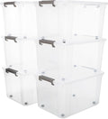 Citylife 6 Packs 69 QT Plastic Storage Bins by CitylifeHomeOrganization