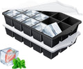 Silicone Ice Cube Tray, 2 Pack Easy-Release Stackable Ice Trays by Unknown