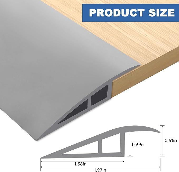 Vinyl Door Threshold Flooring Transition Strip Self Adhesive Carpet Edging Strip - Image 2