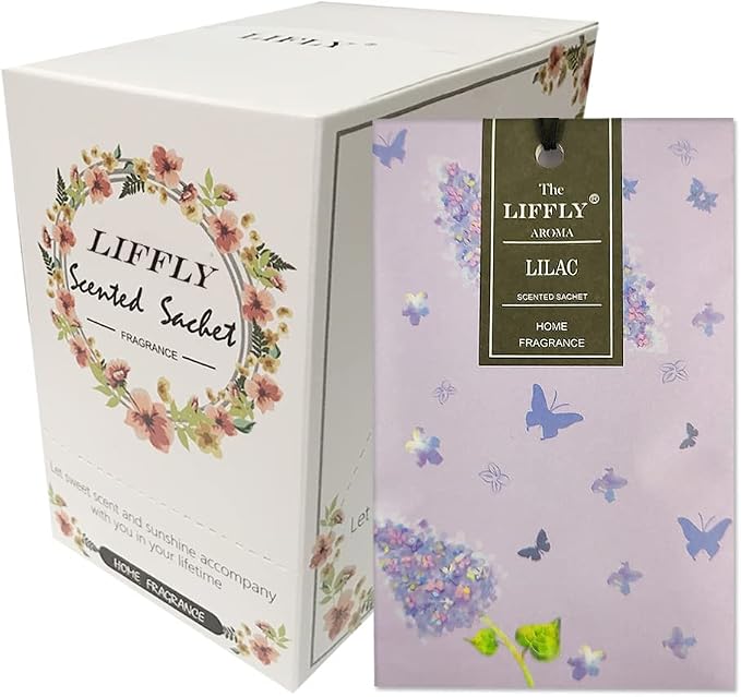 14 Packs Lilac Scented Sachets Bag by LIFFLY