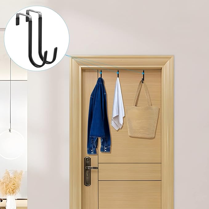 FYY Over the Door Hooks, 6 Pack Door Hangers Hooks - Image 6